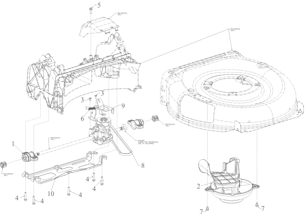 Drive Diagram and Parts List for 12AVO2R3752 2024 Yard Machines Lawn Mower